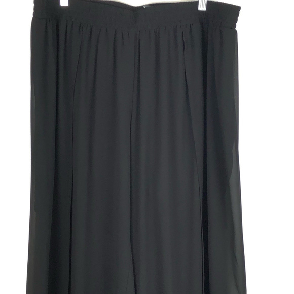 TORRID chiffon panels sheer wide leg pants b8 - Picture 3 of 8